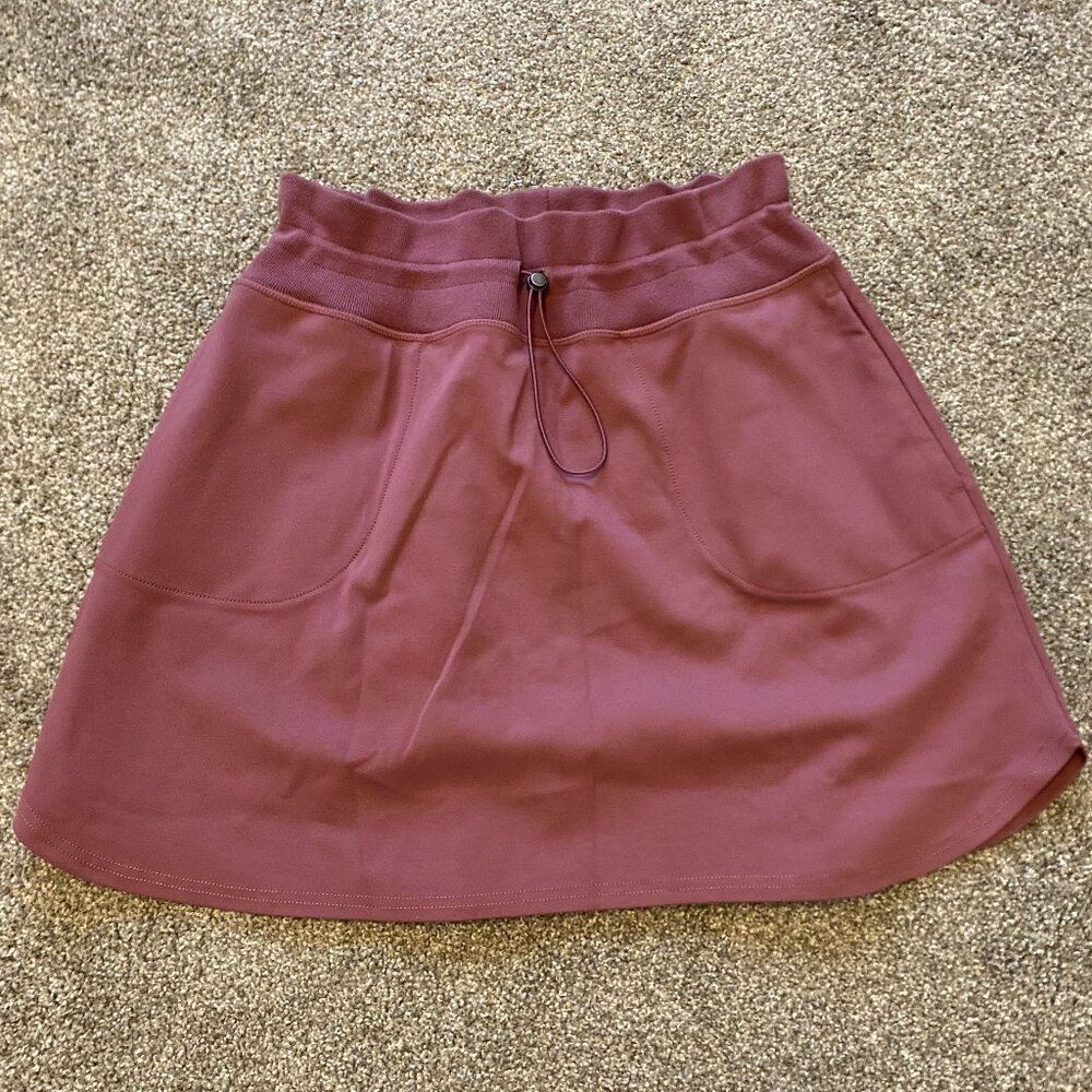 NWT Pink Lolë Active Wear Adjustable Tennis‎ Skirt with Pockets Size Large